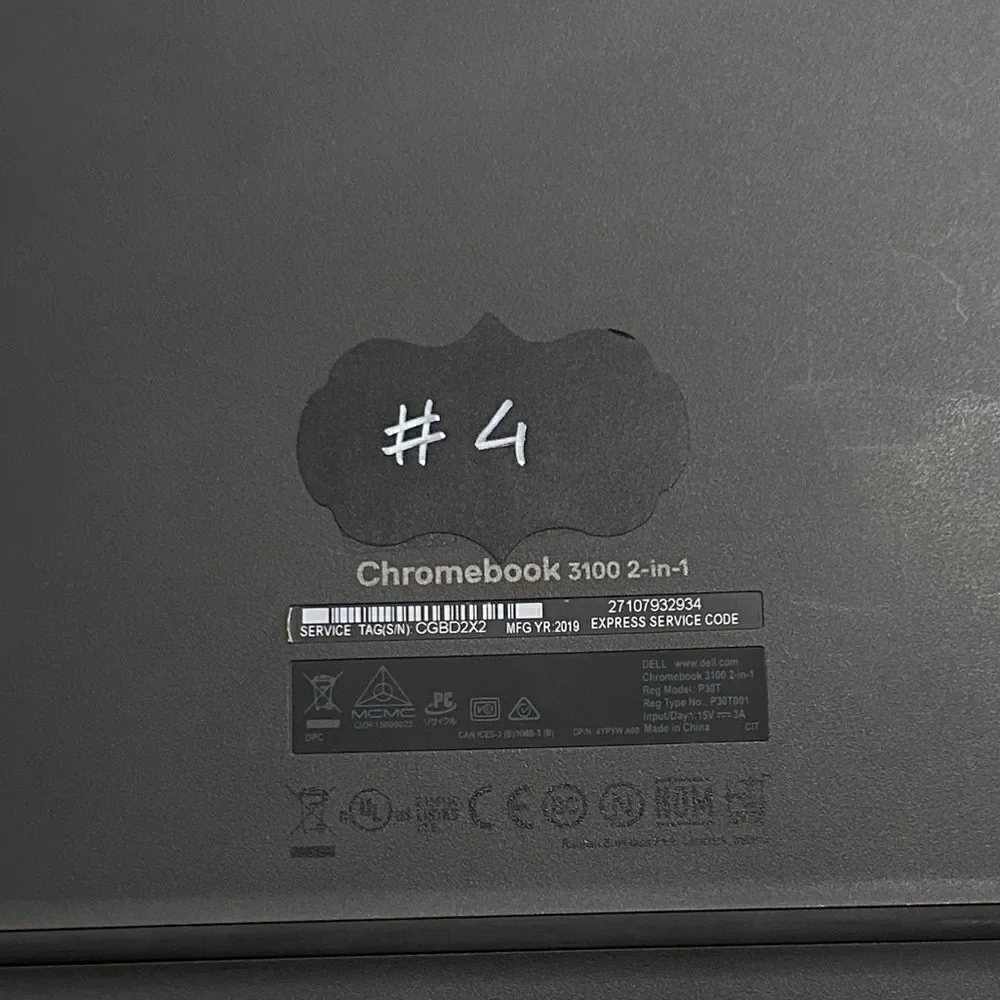 DELL 2 in 1 Chromebook 3100 Laptop in Gray Gunmetal Color (refurbished/used)